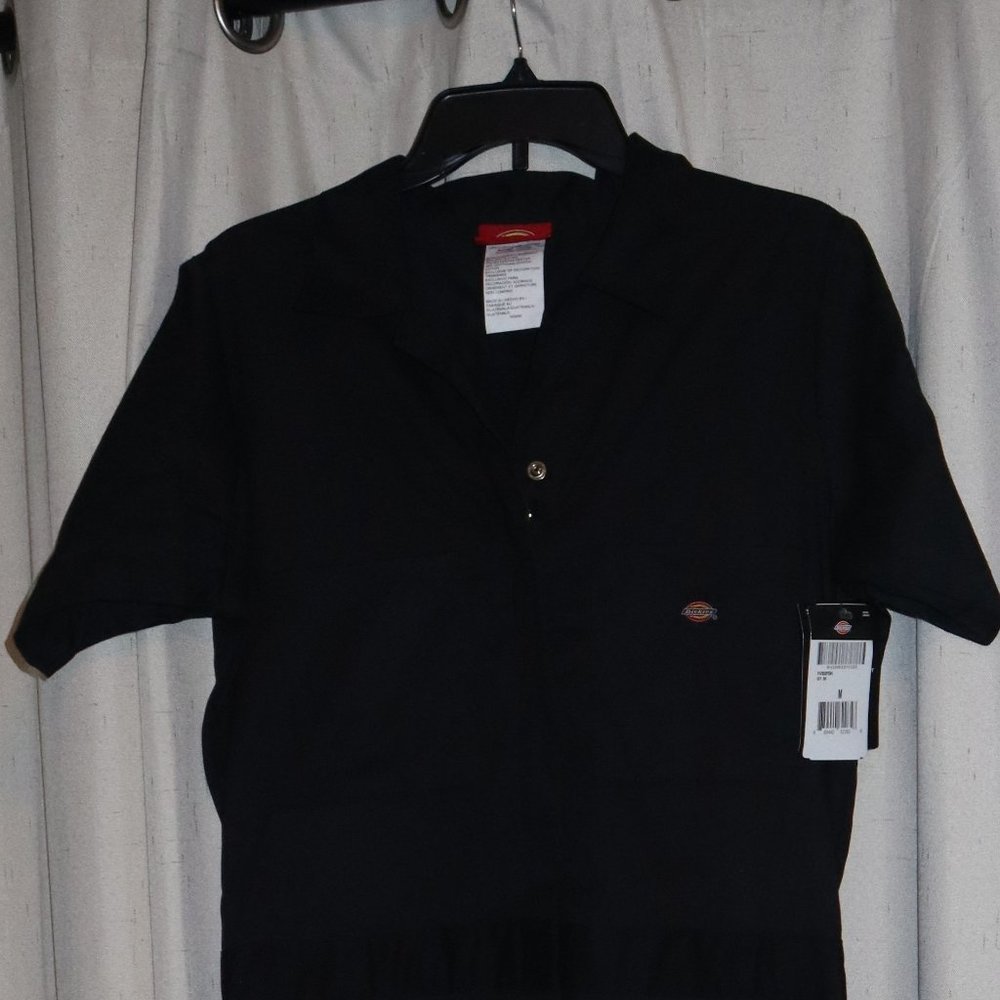 Womens Dickies short sleeve Jumpsuit, Medium, Black, New with Tags